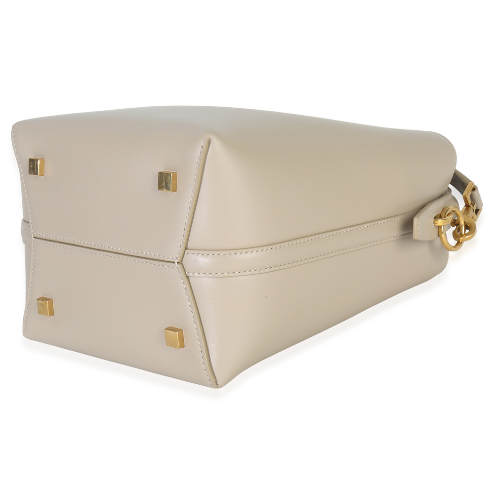 Saint Laurent Beige Shiny Calfskin Small Le 37 Bucket Bag - Picture 7 of 8